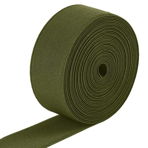 봉제 스판 실축 고탄성 니트 밴딩 6.6사이즈, 녹색