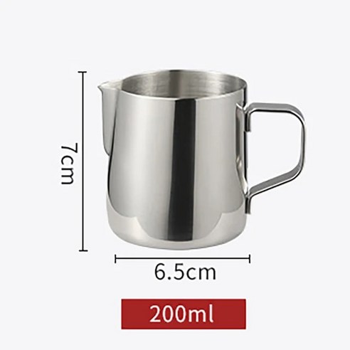 로봇 바리스타 커피머신 커피로봇스테인레스 스틸 우유 거품 피처 바리스타 공예 라떼 카푸치노 우유 크, 12 1000 Stamped scale