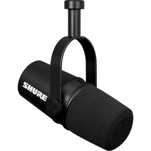 Shure MV7X XLR 팟캐스트 마이크 - 보컬 녹음을 위한 Pro Quality Dynamic Mic 음성 격리 기술 All Metal Construction Stand