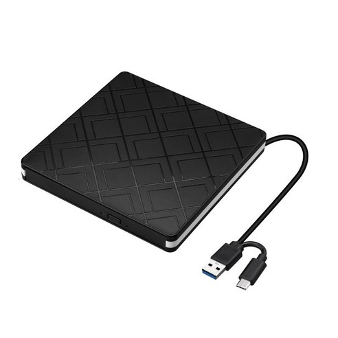노트북 PC용 USB 3.0 Type-C DVD 드라이브 레코더 CD 버너 DVD-RW 블랙, 5.63x5.5x0.79인치, 검은 색, 플라스틱 및 전자 제품