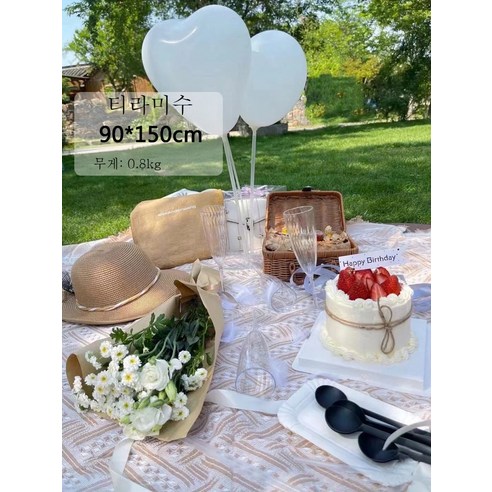 DFMWI.피크닉 매트.Picnic mat.--피크닉 매트 피크닉 패드 습기 방지 패드에 두꺼운 아웃도어 매트 인스풍 비치 패드 방수 캠핑 휴대용, 티라미수90*150Cm