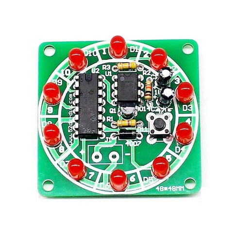 룰렛 턴테이블 납땜 키트 DIY (전자 복권 조립 LED 전자회로 만들기) 룰렛만들기