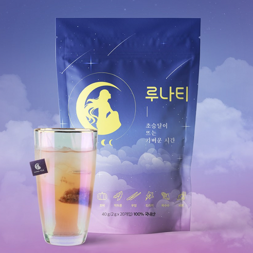 루나티 100%국내산 8가지원물, 2g, 20개입, 6개