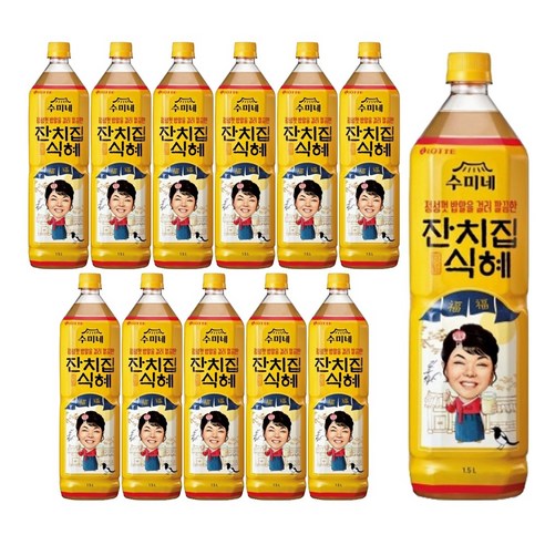 마자킹 롯데칠성음료 잔치집식혜, 12개, 1.5L 한양전통식품