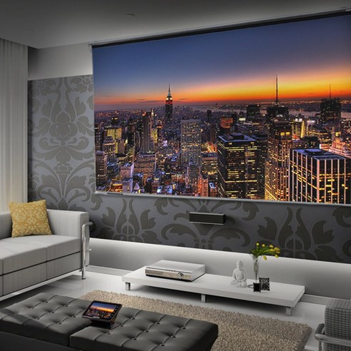 집에서 극장 수준의 홈 시네마 경험을 위한 아라크네 프로젝터 빔 스크린 80인치