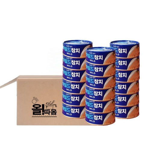 사조 마일드참치 안심따개 통조림, 100g, 18개