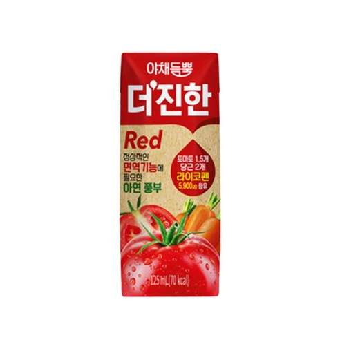 야채듬뿍 더진한 125ml x 24팩, 24개입