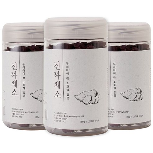 진짜채소 강아지 노즈워크 야채 간식 져키 180g, 3개, 고구마&유산균