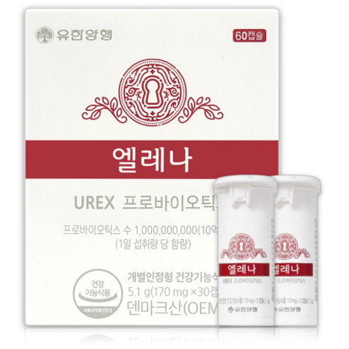 엘레나 UREX 프로바이오틱스 유산균 30일, 1개, 30정