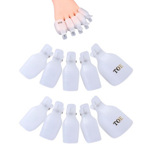 더쏠 쏙오프 클립, 패디, 10p, 화이트