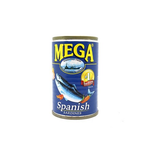 Mega Sardines Spanish Style 메가 사딘스 스페니쉬 스타일, 1개, 155g 델리씨