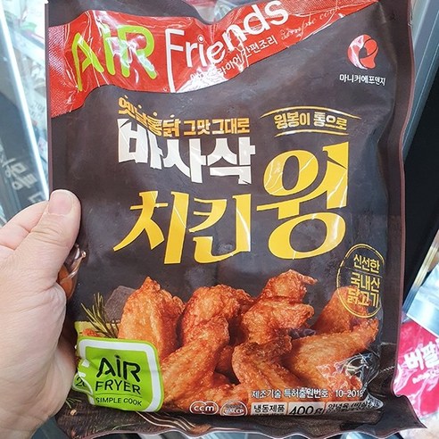 마니커에프앤지 바사삭치킨윙 400g(4봉), 400g, 4개