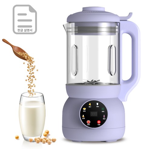 원터치 대용량 자동세척 가열 두유제조기 보온 저소음 가정용 믹서 메이커 건강식