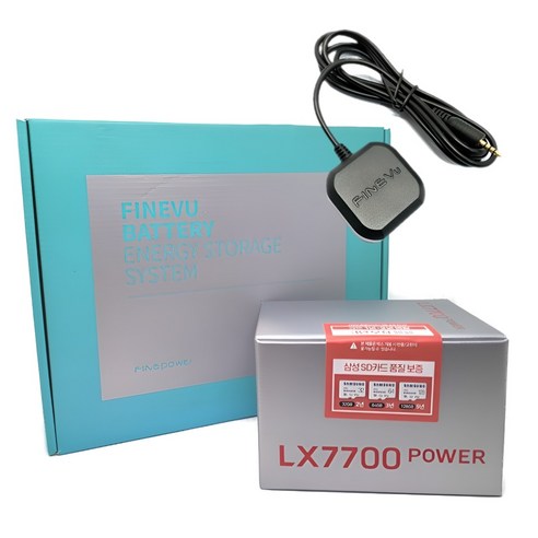 추천상품 파인뷰 LX7700power+정품 GPS+파인파워 220 블랙박스 보조배터리 패키지