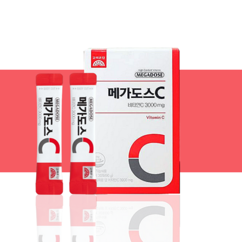 고려은단 메가도스 비타민C 3000 고용량 분말 스틱, 1개월분, 1개, 30포