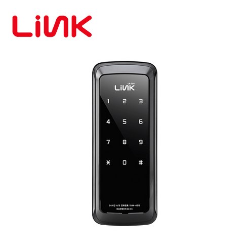 링크 LR-300N 보조키 1way 번호전용 바로잠김 디지털 도어락 아파트 원룸 빌라 셀프설치