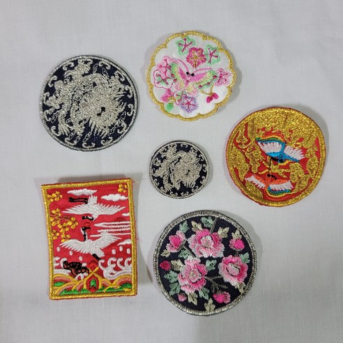 인형당의보 인형한복 원형자수패치 미니자수 사각흉배 지름3cm 5cm 용포, 지름3cm 용포