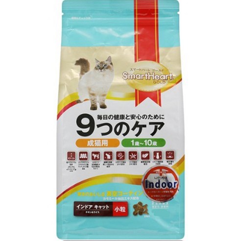 스마트하트골드 전연령용 나인케어 인도어 고양이 건식사료, 1.2kg, 1개