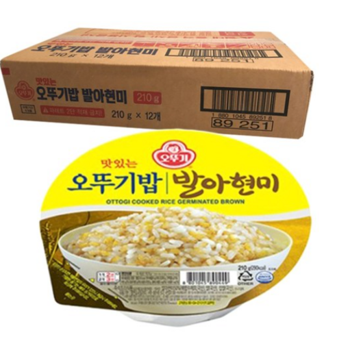 맛있는 오뚜기밥 발아현미, 210g, 48개