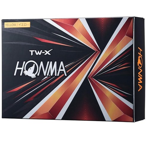 3217690 혼마 골프 공 TW-X TW-S 2021 1 다스 12 볼들이 화이트 옐로우 3 피스 투어, 기본 : 상세페이지 참조