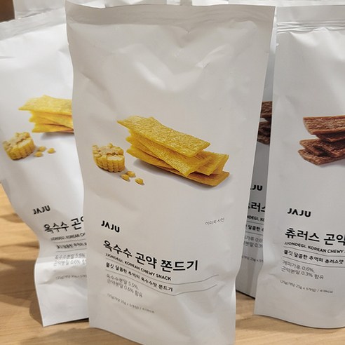 자주 옥수수 곤약 쫀드기 125g, 단품