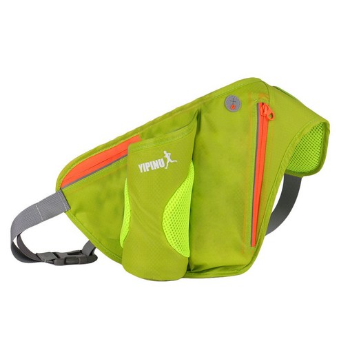YIPINU 여성 남성 야외 스포츠 주전자 허리 가방 조절 가능한 스트랩 사이클링 러닝 하이킹 가방 가슴 팩 숄더 파우치, 초록