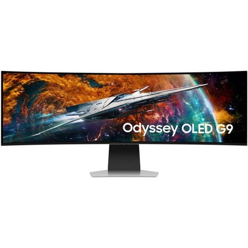 오디세이g9oled SAMSUNG 49 Odyssey OLED G9 G95SC 시리즈 커브드 스마트 게이밍 모니터 240Hz 0.03ms 듀얼 QHD Neo Quantum Processor Pro, 기본 Best Top5