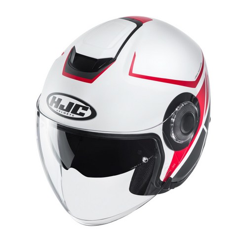 HJC i40 아이사공 아이40 홍진 헬멧 하이바 CAMET MC1SF ( 화이트 / 레드라인 ), L ( 58-59 )