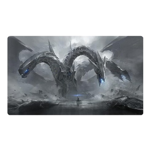 Mlikemat Playmat Duel Monsters CCG TCG OCG 블루 아이즈 얼티밋 드래곤 카드 게임 매트 구역 없음 + 무료 가방 (ZD014-107-K) 47265, Zd014-723-k