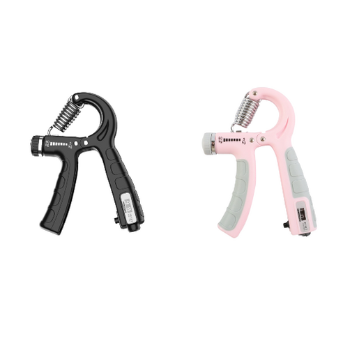 크로닉401 디지털 카운터 악력기 2개입 5~60kg, 블랙+핑크, 1개