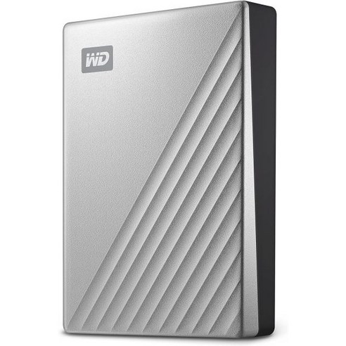 외장하드 Western Digital 5TB Mac용 My Passport Ultra 휴대용 외장 하드 드라이브 HDD USB-C 및 USB 3.1 호환 - BPMV0050BS, Silver, 2TB_Mac