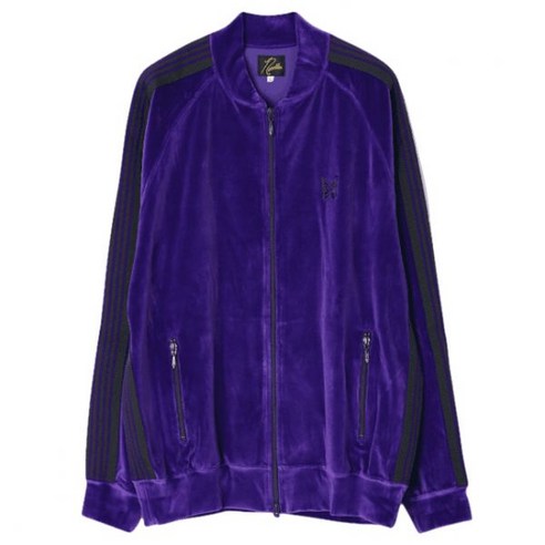 NEEDLES 니들스 R.C. Track Jacket - C/PE Velour Purple (NS251) (R.C 트랙 자켓)