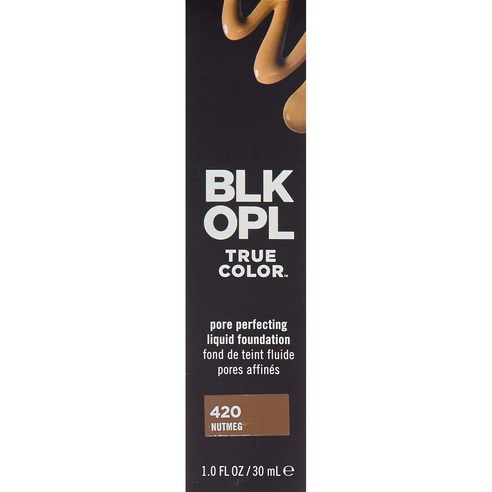 블랙오팔 트루 컬러 포어 퍼펙팅 리퀴드 파운데이션 30ml, 420 Nutmeg, 1개