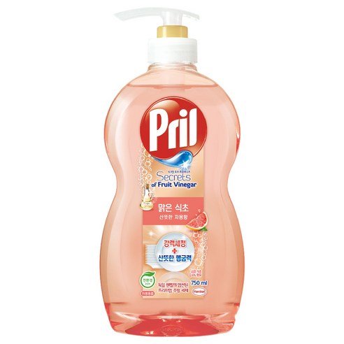 헨켈 프릴 시크릿 오브 맑은식초 주방세제 산뜻한 자몽향, 750ml, 1개