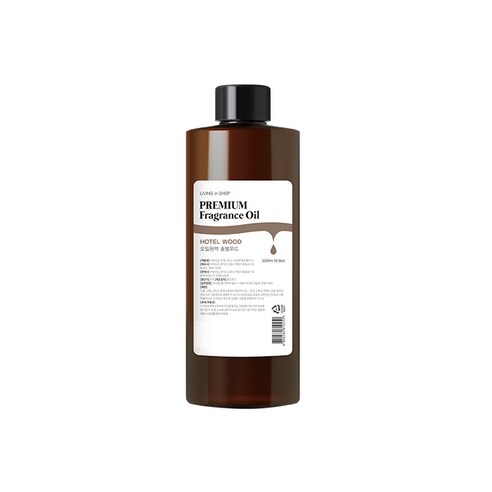 리빙인샵 LIVINGinSHOP 프래그런스 오일 원액, 1개, 500ml, 호텔우드