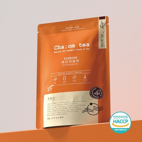 차옴티 캐모마일 차, 1.5g, 1개, 20개입