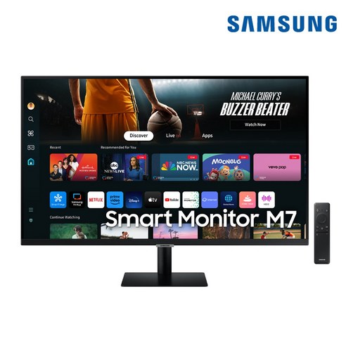 삼성전자 32형(80cm) 4K UHD 스마트 모니터 M7 S32DM700, 모델 LS32DM700UKXKR ls32bm703uk-st