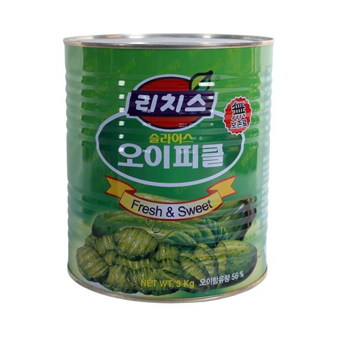 동서 리치스 슬라이스 오이피클, 3kg, 6개