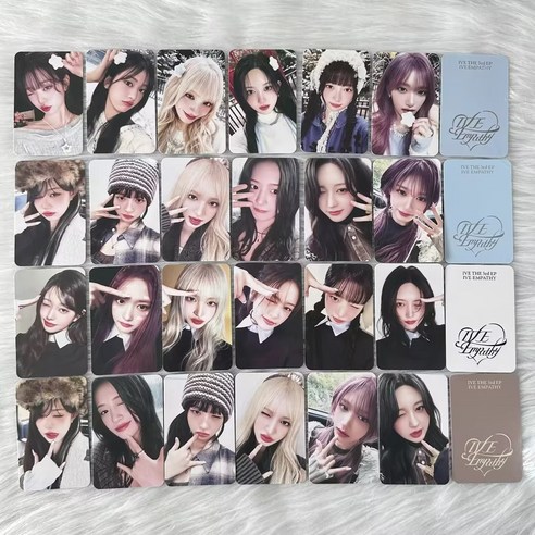 IVE 아이브 포카 미니3집 엠파시 empathy 행운카드 Digipack Ver pb 특전카드 am1.0 sw1.0 wm1.0 아이돌 컴백 앨범 굿즈 포토카드, 24장