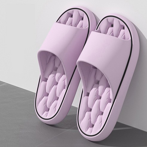 메가잇템 예쁜 에바 논슬립 푹신한 실내화 화장실 욕실 슬리퍼 물빠짐 욕실화, 1개, 다이아퍼플