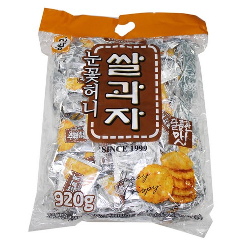 미왕 눈꽃 허니 쌀과자 920g, 1개