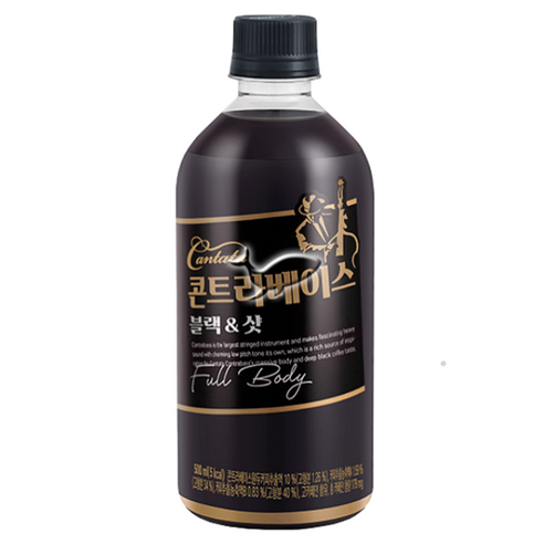 롯데칠성음료(주) 칸타타 콘트라베이스 블랙앤샷, 500ml, 24개