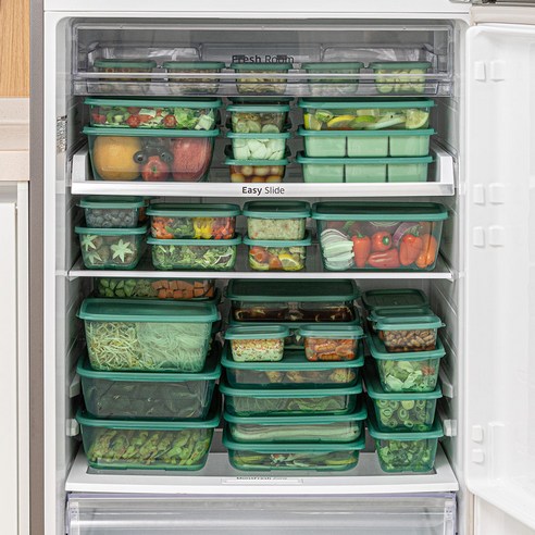 냉동실 공간을 효율적으로 최적화하고 아이템 접근성을 향상시키는 튼튼하고 안정적인 냉동실 정리용기