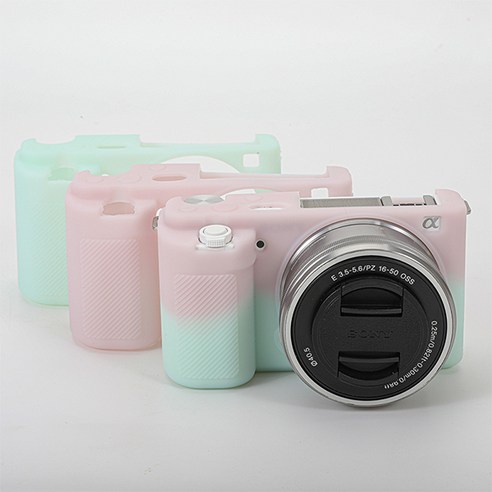 SONY ZV-E10 실리콘케이스 카메라커버 케이스, 핑크