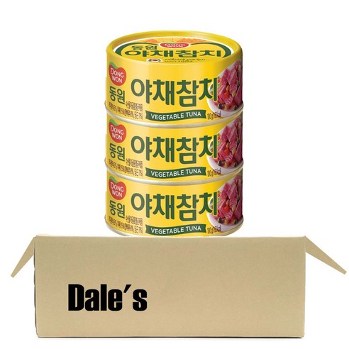 동원 야채참치, 100g, 3개