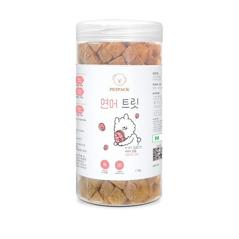 펫팩 동결건조 간식, 1개, 110g, 연어 트릿