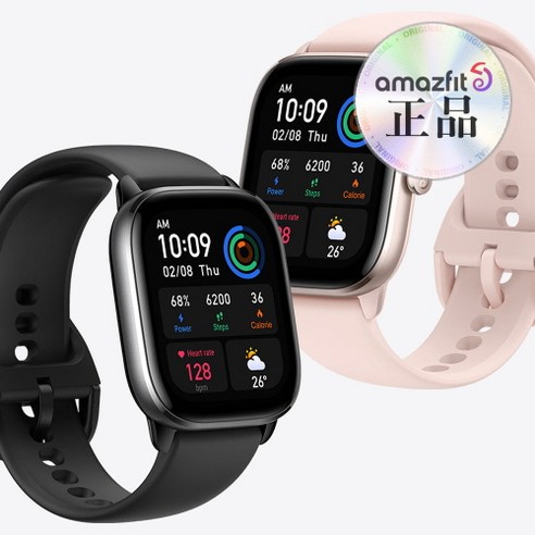 GTS 4 mini 어메이즈핏 스마트워치 국내 정식 발매 한글판, 미드나잇 블랙