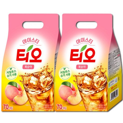 티오 복숭아 아이스티 스틱 가루 140티 (70티 x 2개) 13g, 70입, 2개 립톤아이스티복숭아 티오 복숭아 아이스티 스틱 가루 140티 (70티 x 2개) 13g, 70입, 2개 립톤아이스티복숭아