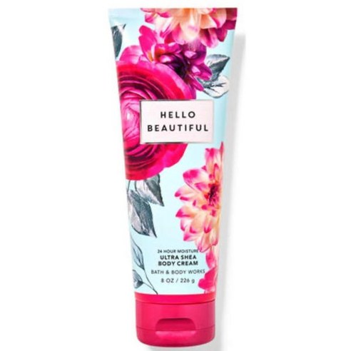 BBW 배쓰앤바디웍스 Hello Beautiful Ultimate Hydration Body Cream 여성용 선물 세트 8 Fl Oz, 1개