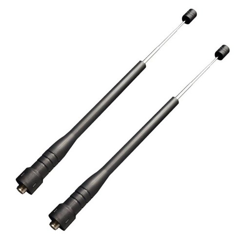 BF-F8HP 시리즈용 2pcs 듀얼 밴드 SMA-여성 확장형 워키토키 라디오 안테나, 설명, 블랙, 고무